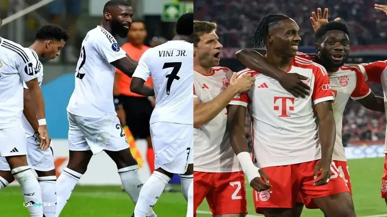 تفاصيل موعد ومحطات نقل مواجهة ريال مدريد وبايرن ميونخ في دوري الأبطال